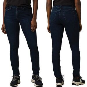 prAna Sienna Jean Deep Blue Skinny Stretch Denim Size 8/29 Athleisure Outdoor